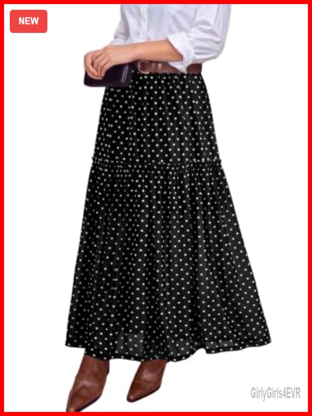 Women's Ruffle Tiered Sheer Mesh Maxi Skirt High Waist A-Line Flowy